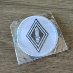 Écusson flamme CRS blanc