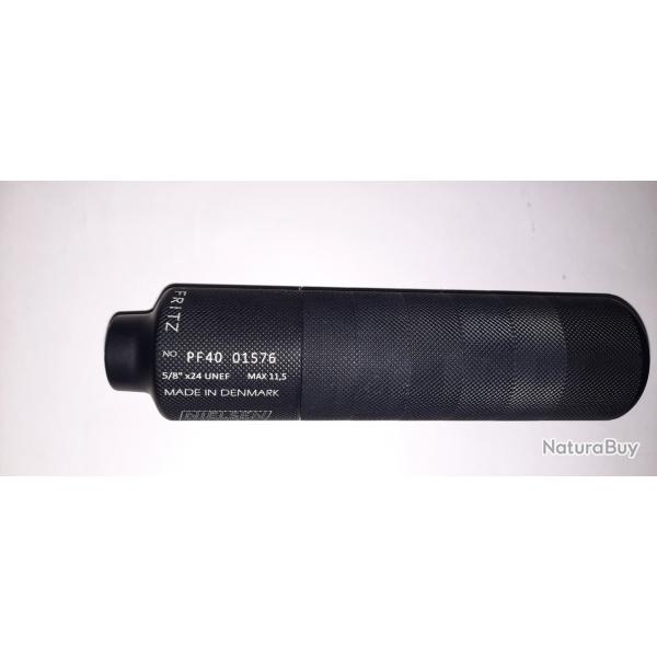 MODERATEUR DE SON NIELSEN SONIC 40 FRITZ 11.5mm BLACK filetage 5/8"x24 UNEF  (carabine HUGTEK-HENRY)