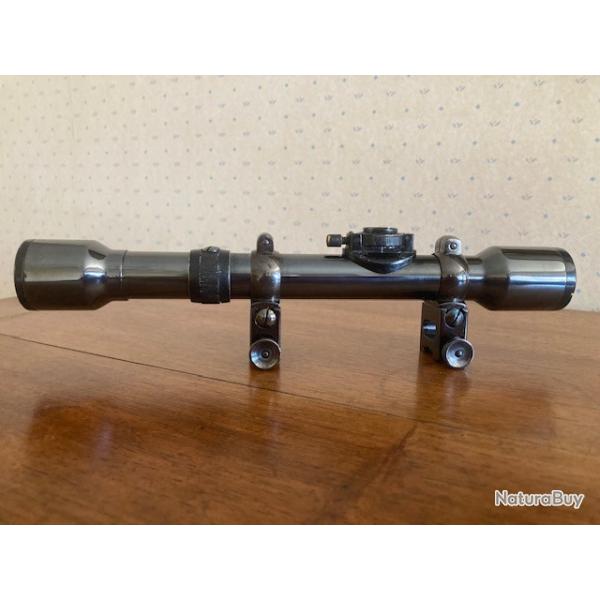 Lunette Allemande WETZLAR  ZIEL-DIALYT 4 x en acier avec montage DISKOP dérivable pour rail de 11 mm