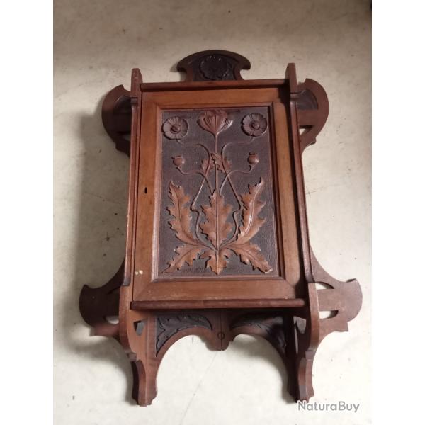 meuble de rangement ancien en chene hauteur 75 cm x 54 cm