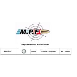 500 Balles Rondes MPF Cal 44 Ogives Plomb Ø 454 PN en promotion et port gratuit jusqu'à Noel