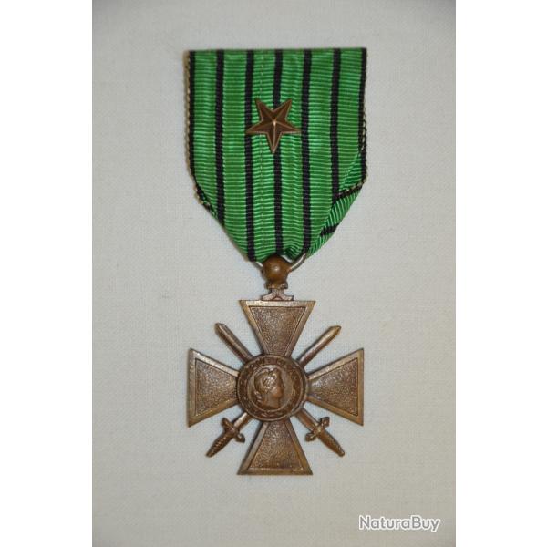 CROIX DE GUERRE 1939/1940-CITATION- FRENCH WAR CROSS 2WW-RUBAN ETAT FRANCAIS 1940-1944