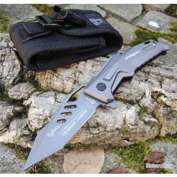 Acier K25 Tanto 7Cr17Mov avec gaine