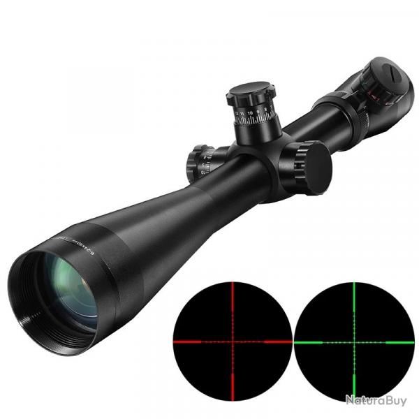 Lunette Optique Tactique M1 6-24x60 AO Réticule Mil-Dot Eclairé Réglage Latéral chasse & tir 20MM