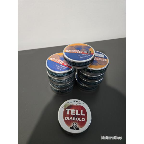lot de 10 boites de plomb