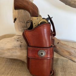 Holster en cuir pour revolvers de type Colt SAA 1873 ou réplique. Droitier N°11