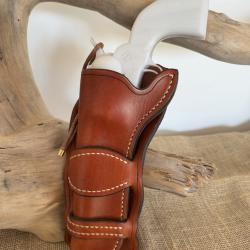 Holster en cuir pour revolvers de type Colt SAA 1873 ou réplique. Gaucher N°12