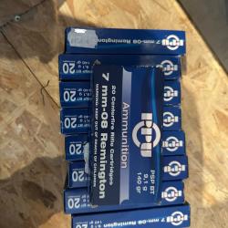 Munition Calibre 7-08Rem