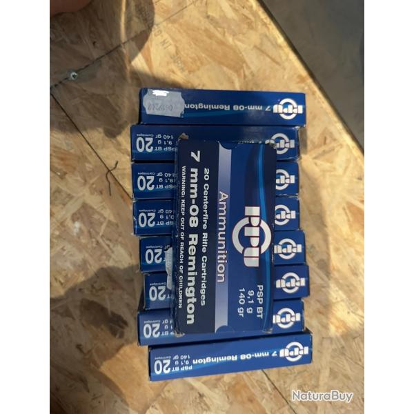 Munition Calibre 7-08Rem