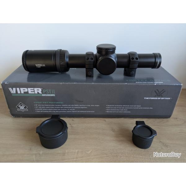 Lunette LPVO Vortex 1-6x24 Viper PST Gen II VMR-2 + accessoires garantie  vie - 1 sans rserve