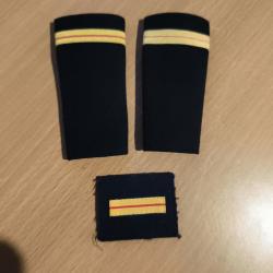 Manchons d'épaules Brigadier de Police et grade de poitrine