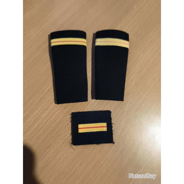 Manchons d'paules Brigadier de Police et grade de poitrine