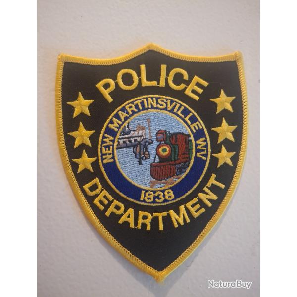 Patch united state police department of New martinsville WV.