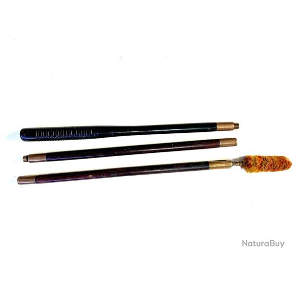 Ancienne baguette de nettoyage en acajou  pour fusil