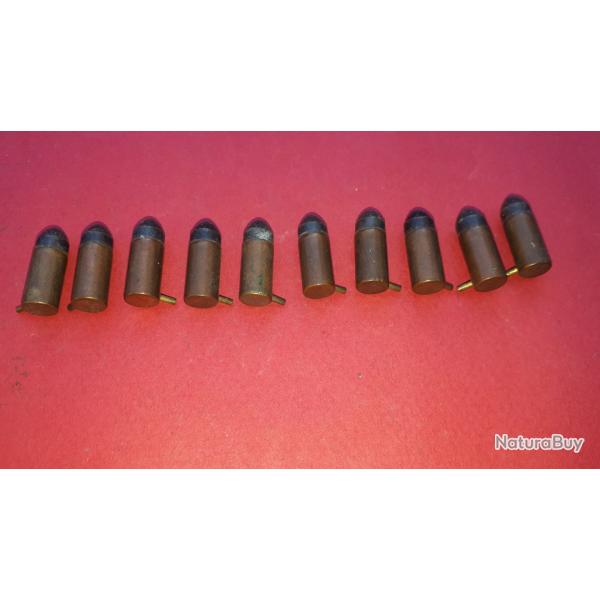 Lot de 10 cartouches 7MM Broche sans marquage  Poudre Noire