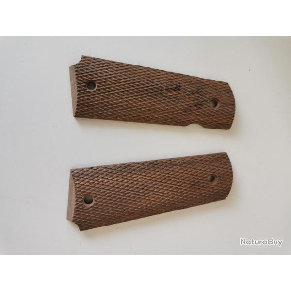 Plaquettes de poigne pistolet en bois pour COLT 1911