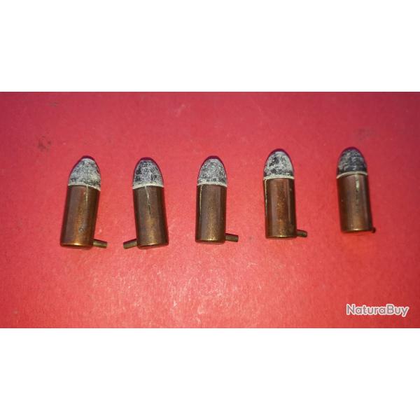 Lot de 5 cartouches 7MM Broche Gevelot