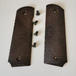 Plaquettes de poignée pistolet en plastique, avec 4 vis, pour COLT 1911