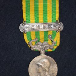 MEDAILLE DE LA CAMPAGNE DE CHINE 1900-1901-GUERRE DES BOXERS-COLONIE-EXTREME ORIENT