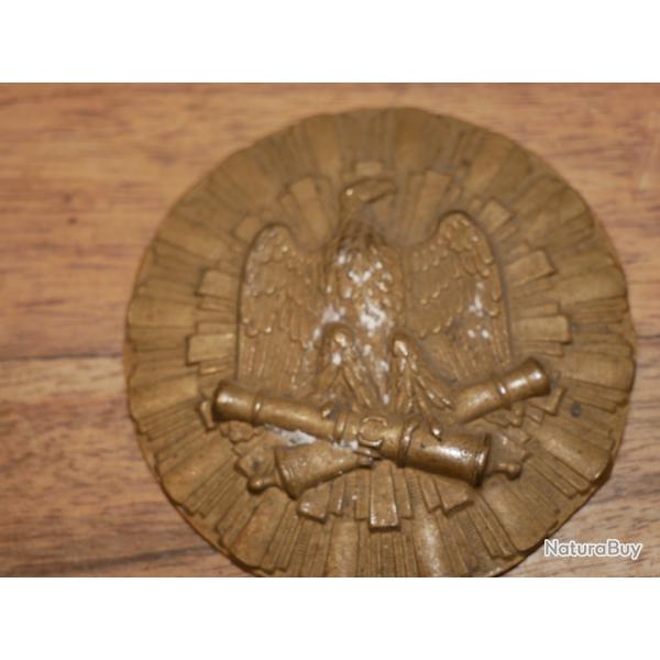 Plaque de poitrail Artillerie Second Empire en laiton