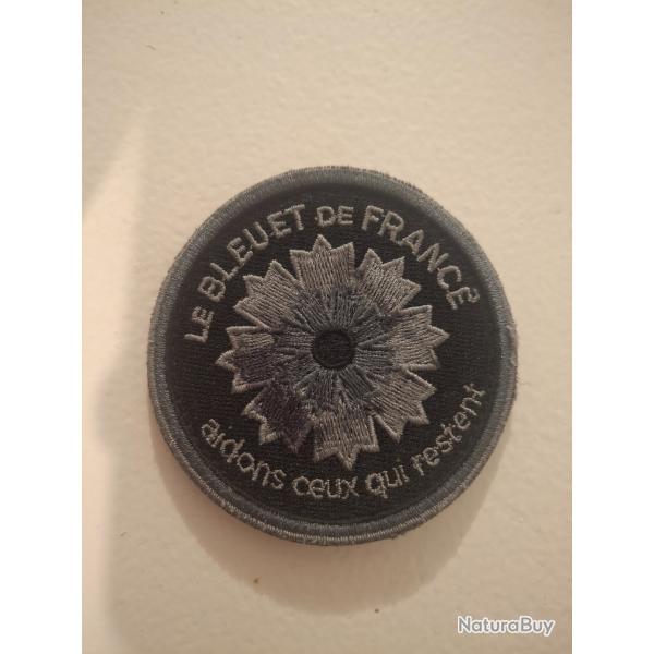 Patch opration le bleuet de France. Noir.