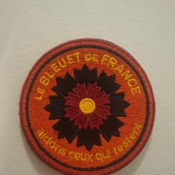 Patch opération le bleuet de France. Rouge