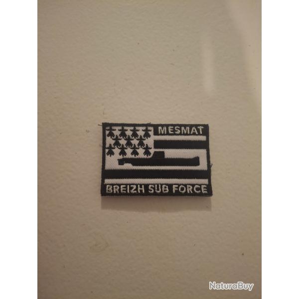 Patch drapeau breton breizh Mesmat sous marin