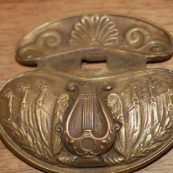 Plateau de garde avec Lyre d'épée de chef de fanfare militaire type 1816