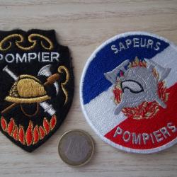 lot écussons sapeurs pompiers insignes collection