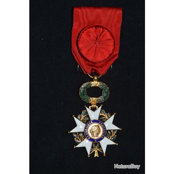 ETOILE D' OFFICIER LEGION D'HONNEUR-5 REPUBLIQUE-FRENCH LEGION HONOR 1958
