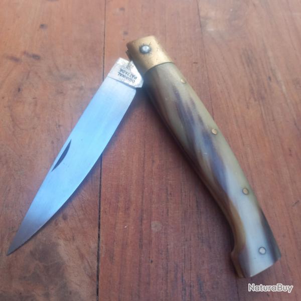 Grand Couteau SARDE ORIGINAL PATTADA 24 cm Manche en Corne