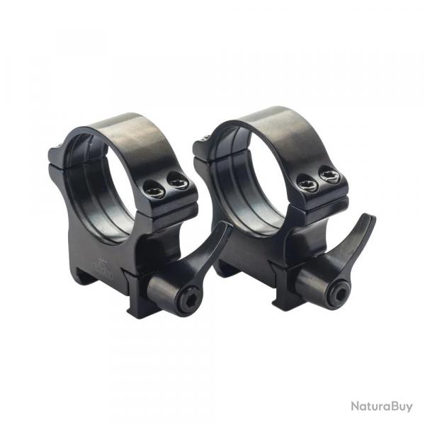 Anneaux RUSAN sur rail Picatinny/Weaver diamtre 25,4 mm 19 mm