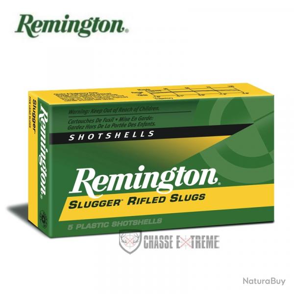 5 Cartouches REMINGTON Slugger 5.7Gr Cal 410/76