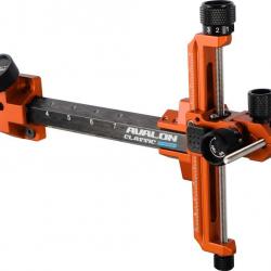 AVALON - Viseur CLASSIC CARBON GAUCHER (LH) NOIR ET ORANGE