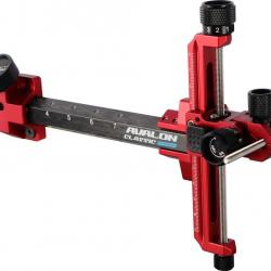 AVALON - Viseur CLASSIC CARBON GAUCHER (LH) NOIR ET ROUGE