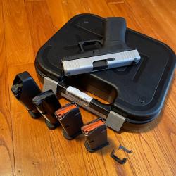 Glock 43X FS Silver 15 coups