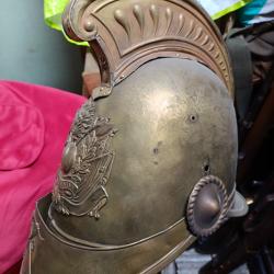 Casque de pompier en iron 1850