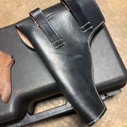 Etuit cuir noir pour luger p08