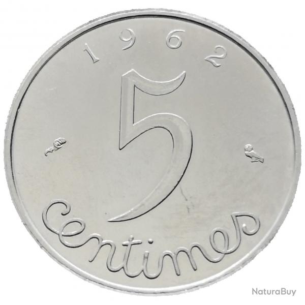 Monnaie France - 1962 - 5 centimes pi (Grade : SUP) - Ref N0019