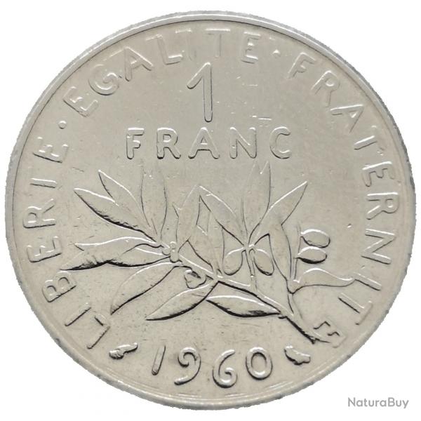 Monnaie France - 1960 - 1 franc Semeuse O.Roty (Grade : TB)  -Ref N0020
