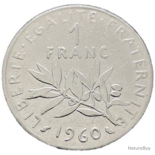 Monnaie France - 1960 - 1 franc Semeuse O.Roty (Grade : AB)  -Ref N0021