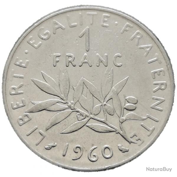 Monnaie France - 1960 - 1 franc Semeuse O.Roty (Grade : TTB)  -Ref N0071
