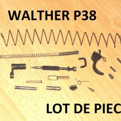 LOT de pièces pistolet WALTHER P38 - VENDU PAR JEPERCUTE (D25E9)