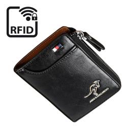 Portefeuille Noir Homme Sécurisé Protection Anti-RFID, Compact et Robuste - Envoi depuis la France