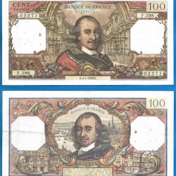 France 100 Francs 1968 Billet Pierre Corneille Franc