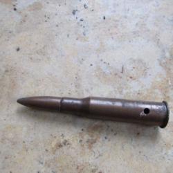 1 munition fusil mosin 1938 1941 neutralisée percée percut 7.62 mm Russe ww2