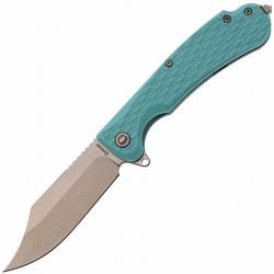 Couteau Daggerr Powie Lame Acier 8Cr14MoV SW Manche FRN Bleu Clair Liner Lock DGRPWTFSW