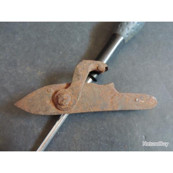 Platine fusil / pistolet ancien poudre noire avec reste de chien pour pices