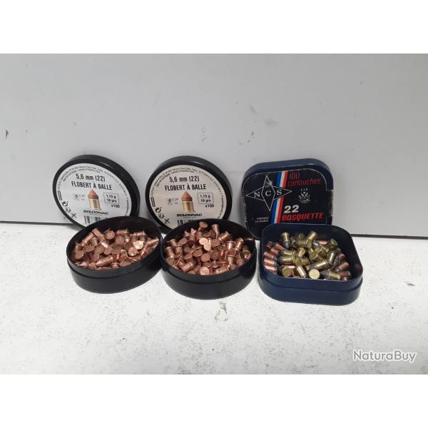 Lot de 3 boites de bosquettes cal.22lr
