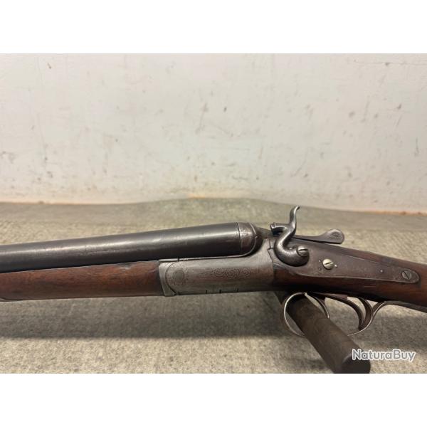 FUSIL BELGE A CHIENS EXTERIEURS CALIBRE 12 EN D2 - 1 sans prix de rserve
